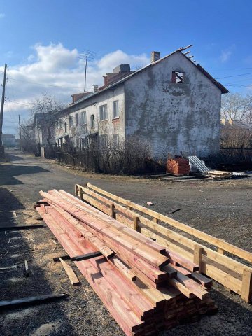 Начался капитальный ремонт двух многоквартирных домов, пострадавших от пожара
